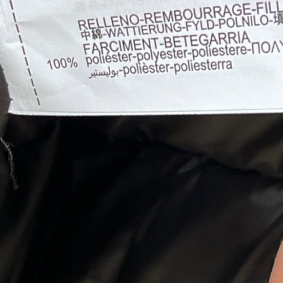 ZARA NWOT Men's Hooded Puffer Parka Long Navy Blue Size Medium - Picture 13 of 16